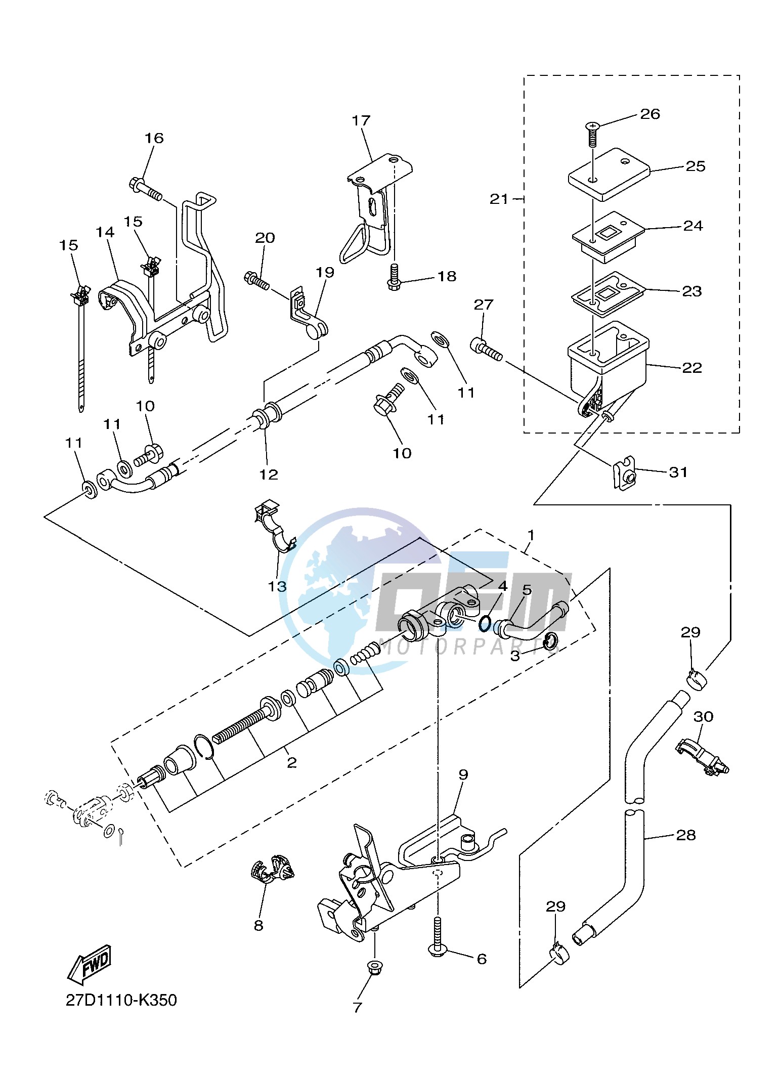 REAR MASTER CYLINDER