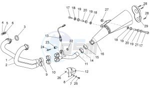 Griso S.E. 1200 8V drawing Exhaust unit