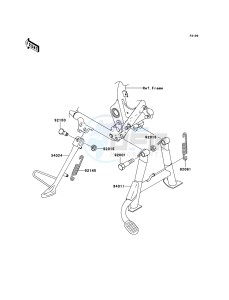 W650 EJ650C6F GB XX (EU ME A(FRICA) drawing Stand(s)