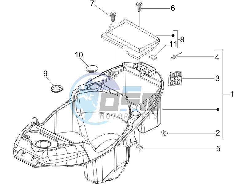 Rear cover - Splash guard