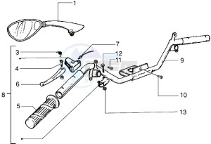 ET2 iniezione 50 drawing Handlebars component LH