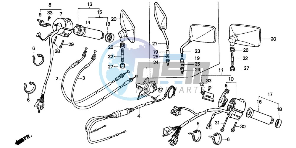 SWITCH/CABLE (VT1100CS/CT)