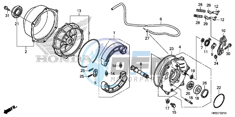 REAR BRAKE PANEL