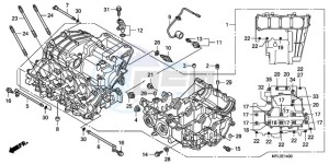 CBR1000RA9 France - (F / ABS CMF MME REP) drawing CRANKCASE