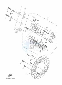 FZN250-A (B8H6) drawing FRONT BRAKE CALIPER