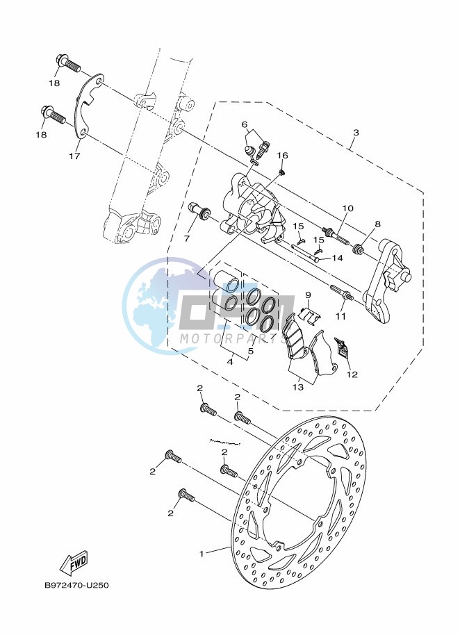 FRONT BRAKE CALIPER