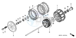 CRF450XB drawing CLUTCH