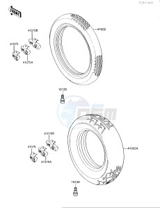 EL 250 B [ELIMINATOR[ (B2-B3) [ELIMINATOR drawing TIRES