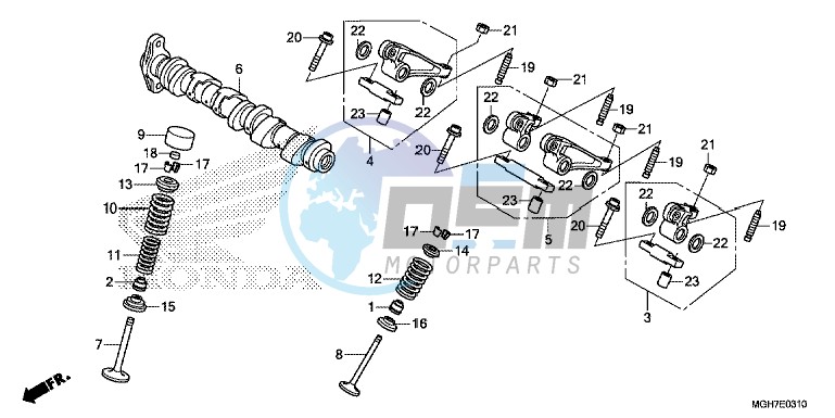 CAMSHAFT/ VALVE (REAR)