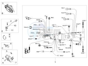 V7 III Stone 750 e4 (EMEA) drawing Front electrical system