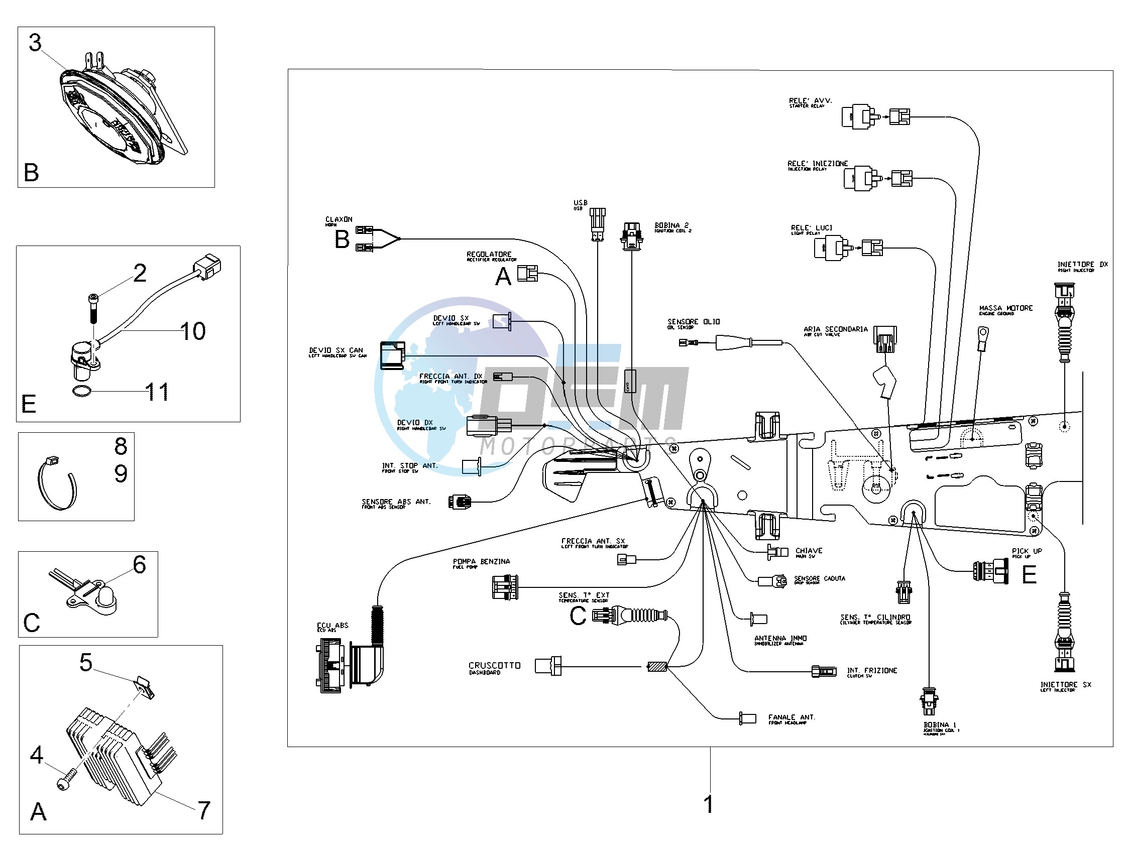 Front electrical system