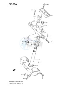 RM-Z250 (E3-E28) drawing STEERING STEM (MODEL K8 K9)