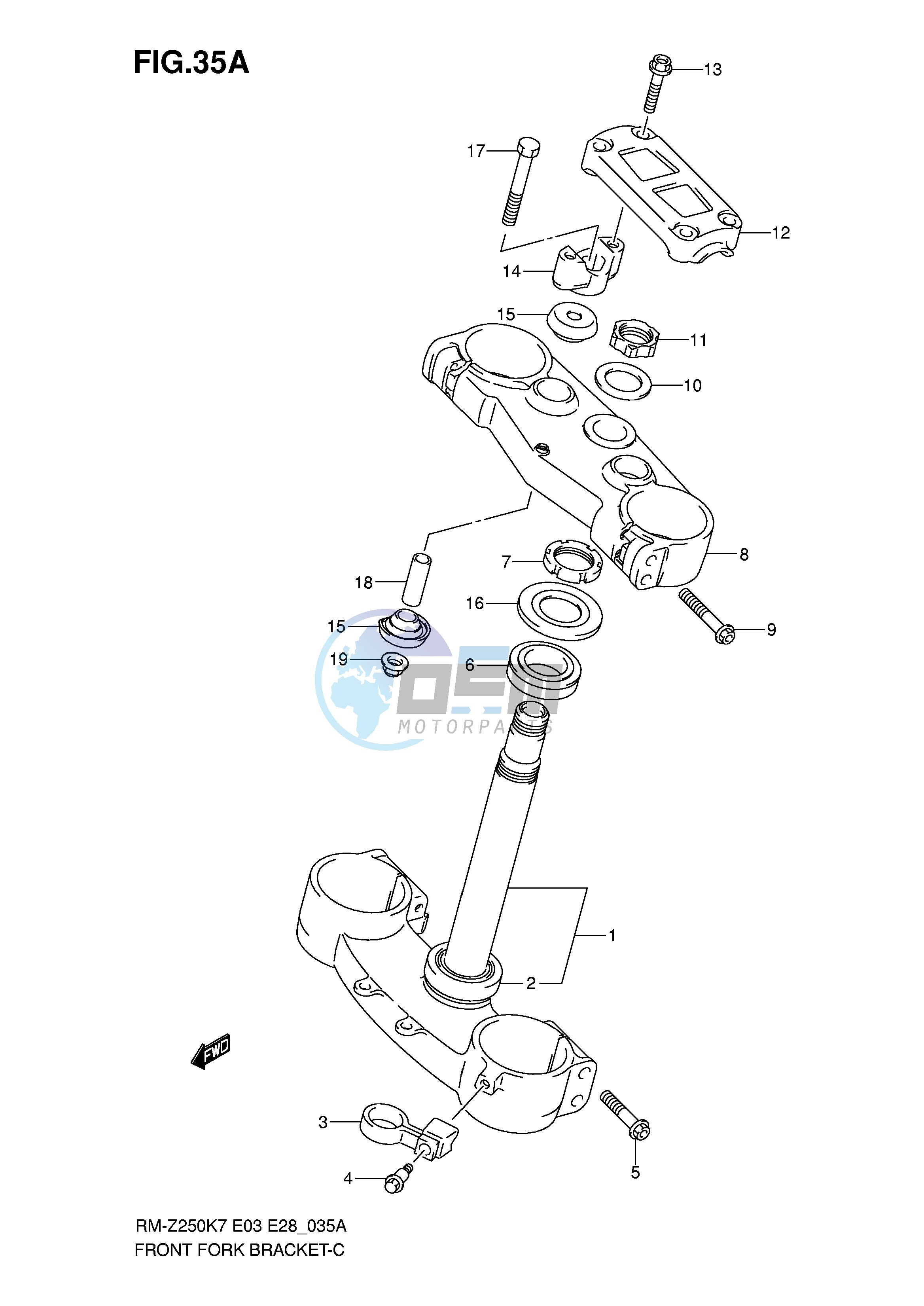 STEERING STEM (MODEL K8 K9)