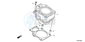 CB650FG CB650F 6ED - (6ED) drawing CYLINDER