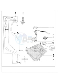 TWEET 125 drawing TANK AND FUEL PUMP