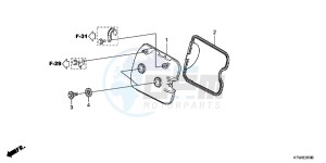 SH300AB drawing CYLINDER HEAD COVER