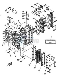 90A drawing CYLINDER--CRANKCASE