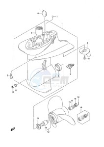 DF 25 V-Twin drawing Gear Case