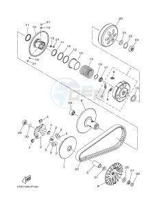 GPD125A GPD125-A NMAX125 (BV31 BV33) drawing CLUTCH