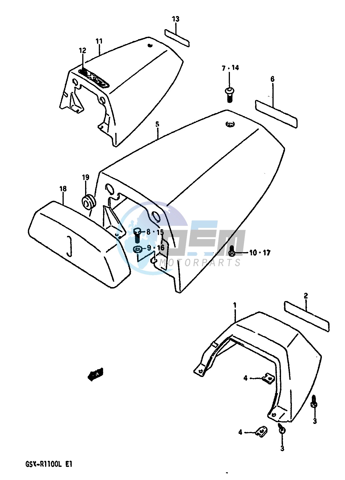 SEAT TAIL COVER (MODEL K)