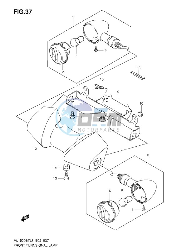 FRONT TURN SIGNAL LAMP