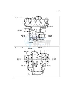 1400GTR ZG1400A8F FR GB XX (EU ME A(FRICA) drawing Crankcase Bolt Pattern