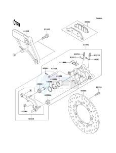 VN 800 G [VULCAN 800 DRIFTER] (E1-E5) [VULCAN 800 DRIFTER] drawing REAR BRAKE-- E4_E5- -