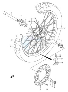 DR-Z400 (E3-E28) drawing FRONT WHEEL