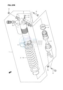 RMX250 (E3) drawing SHOCK ABSORBER (MODEL P R S T)