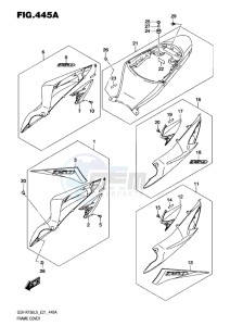 GSX-R750 drawing FRAME COVER L5