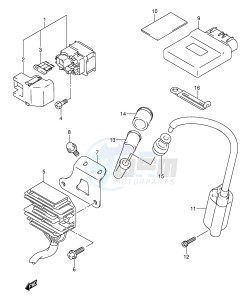 AN250 (E2) Burgman drawing ELECTRICAL (MODEL K1 K2)