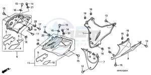 CBR125RW9 UK - (E) drawing UNDER COWL (CBR125RW7/RW9/RWA)