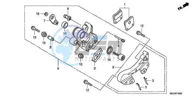 PARKING BRAKE CALIPER