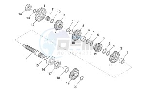 RXV-SXV 450-550 drawing Driven shaft