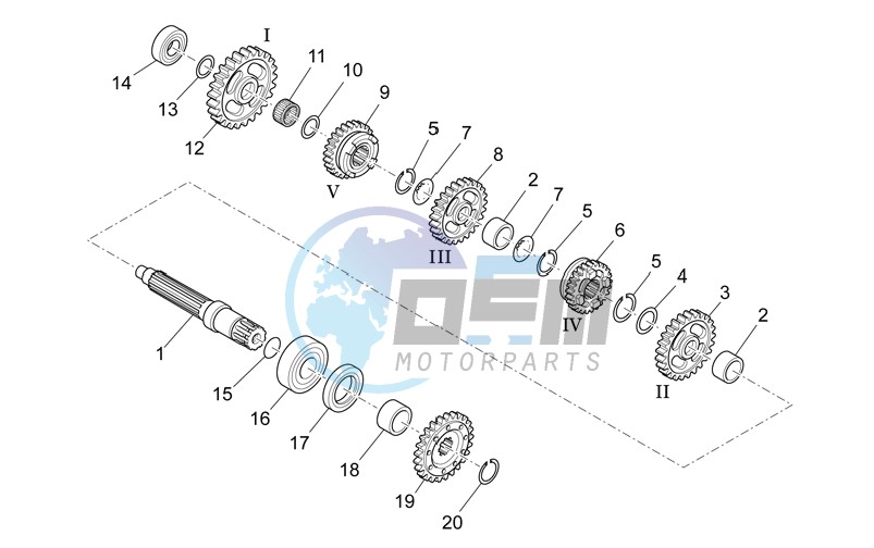 Driven shaft