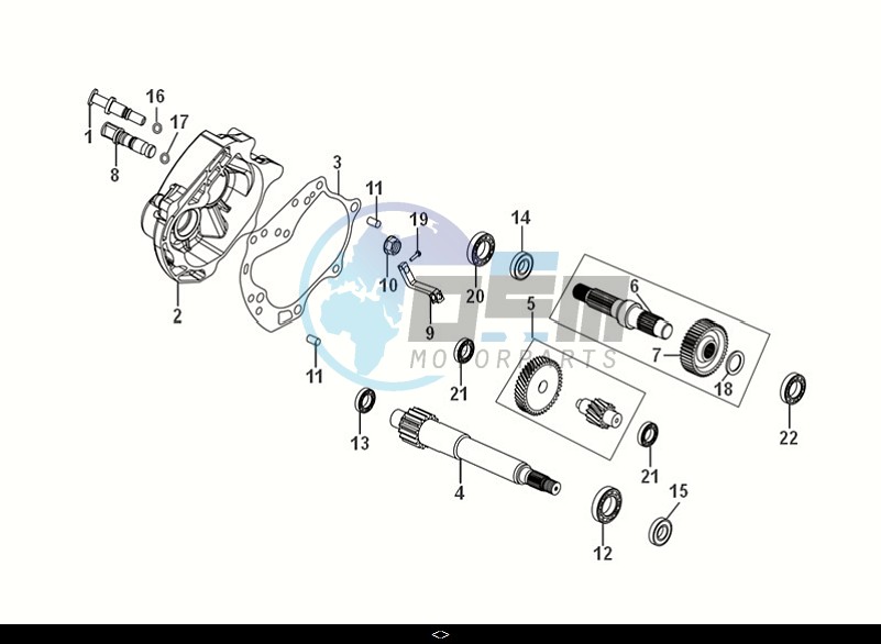 MISSION CASE-DRIVE SHAFT