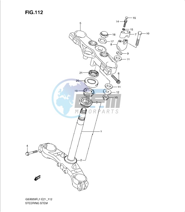 STEERING STEM (GSX650FL1 E24)