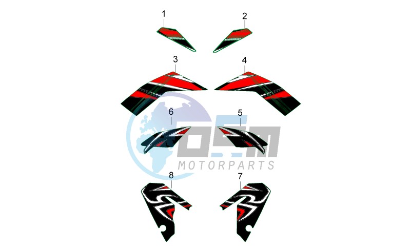 Central body decals