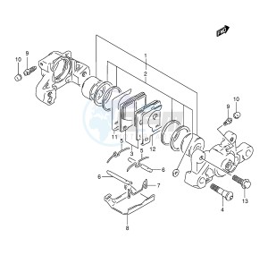 TL1000S (E2) drawing REAR CALIPER