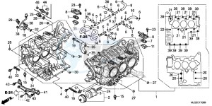 GL1800BD F6B Bagger - GL1800BD UK - (E) drawing CYLINDER BLOCK