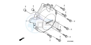 CBF1000AA Europe Direct - (ED / ABS) drawing A.C. GENERATOR COVER