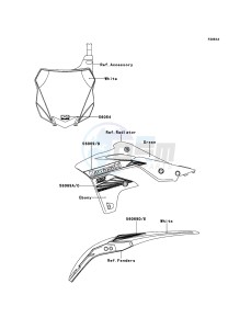 KX250F KX250ZEF EU drawing Decals