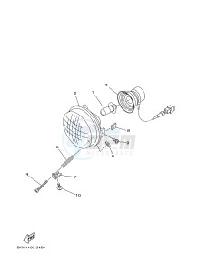 YFM125A YFM125GD GRIZZLY 125 (1PY5 1PY6) drawing HEADLIGHT