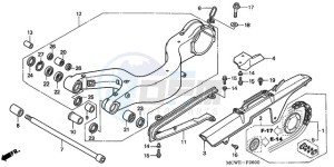 VFR8009 UK - (E / MME TWO) drawing SWINGARM