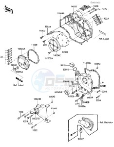 ZX 900 A [NINJA] (A3) NINJA 900 drawing ENGINE COVERS