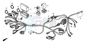 TRX250TE FOURTRAX ES drawing WIRE HARNESS (TRX250TE)