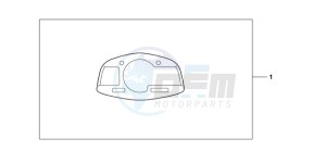 CBR600RA9 Korea - (KO / ABS) drawing METER PANEL