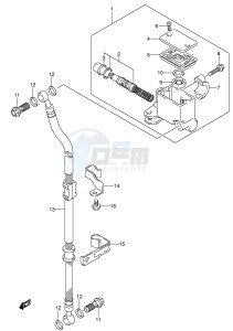 RV125 (E19) VanVan drawing FRONT MASTER CYLINDER