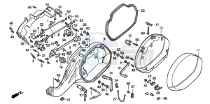 NT650V DEAUVILLE drawing L. SADDLEBAG (NT650V2/3/4/5)