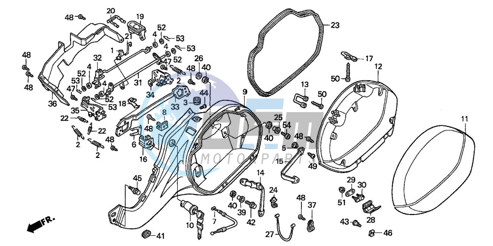 L. SADDLEBAG (NT650V2/3/4/5)